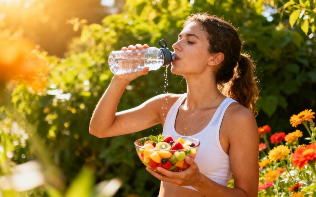 Summer wellness essentials: hydration, nutrition, and recovery.