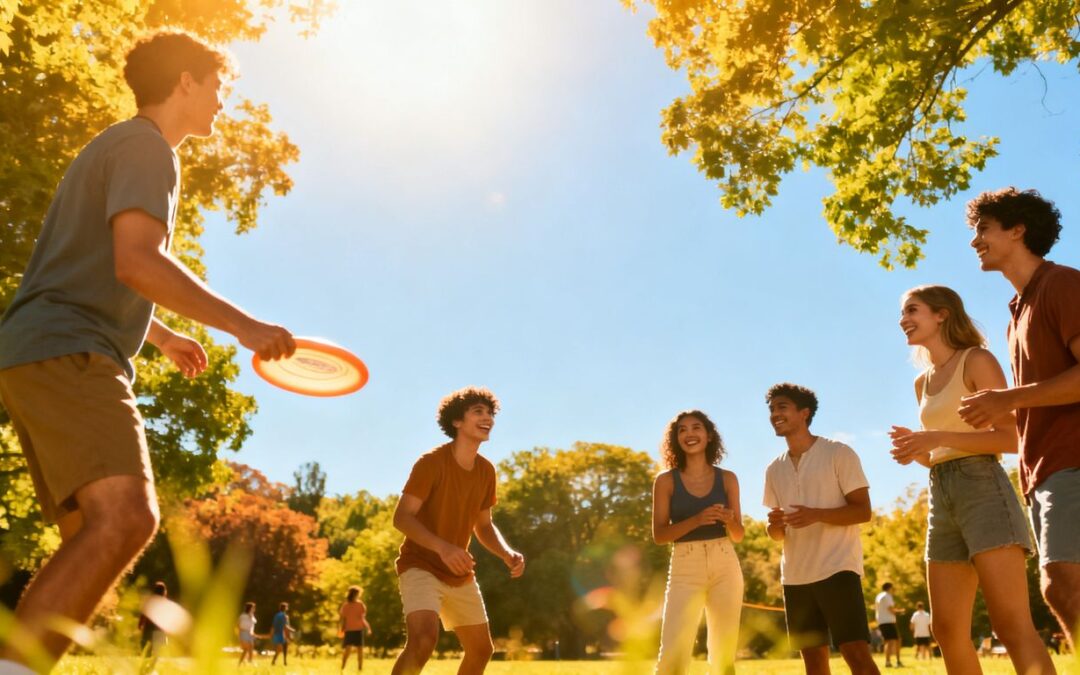 People enjoying summer community events and rehabilitation activities outdoors.