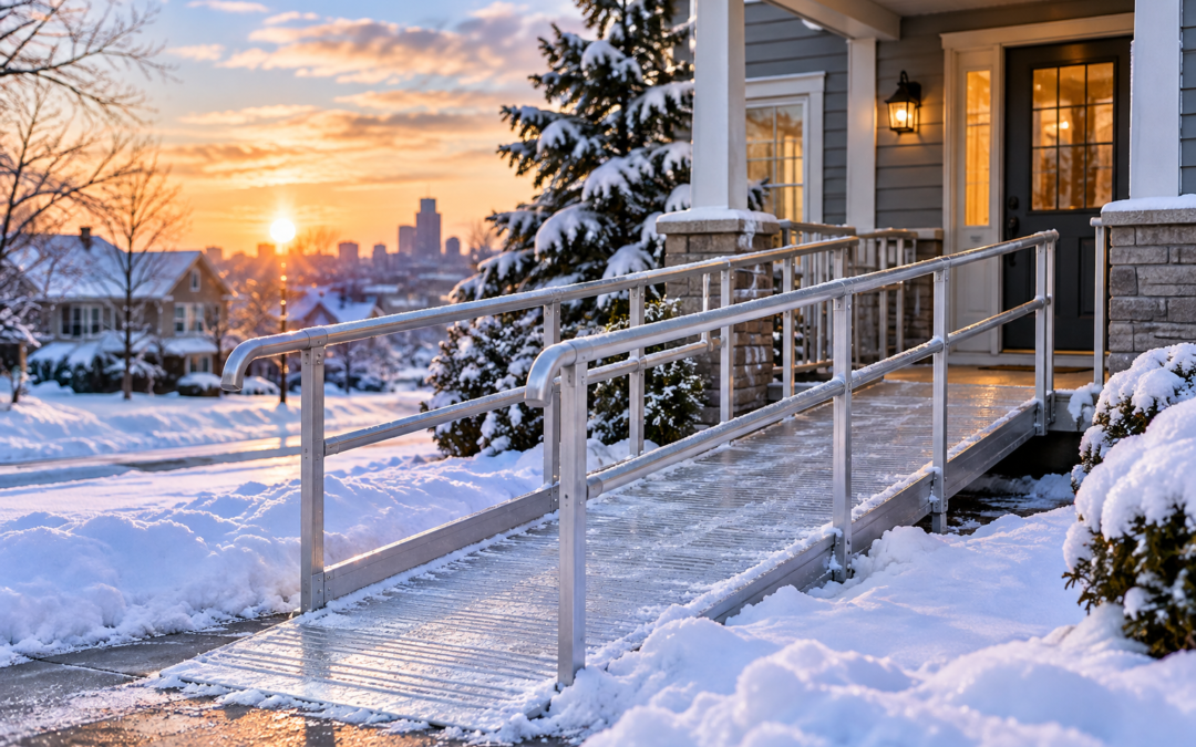 Snowy Accessible Ramp